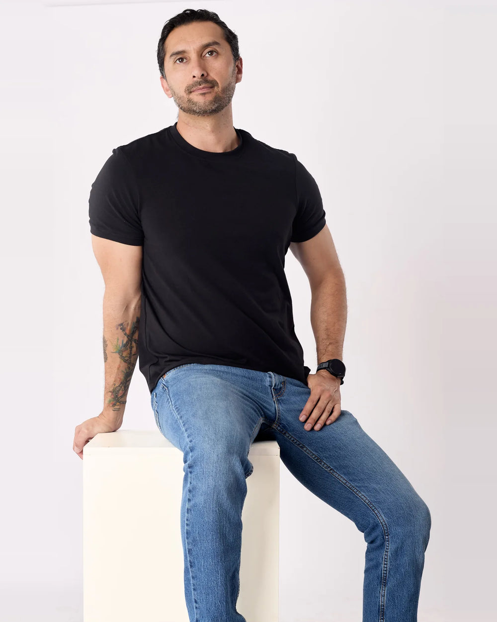 ALLSOFT™ Slim Fit · Negro, cuerpo entero