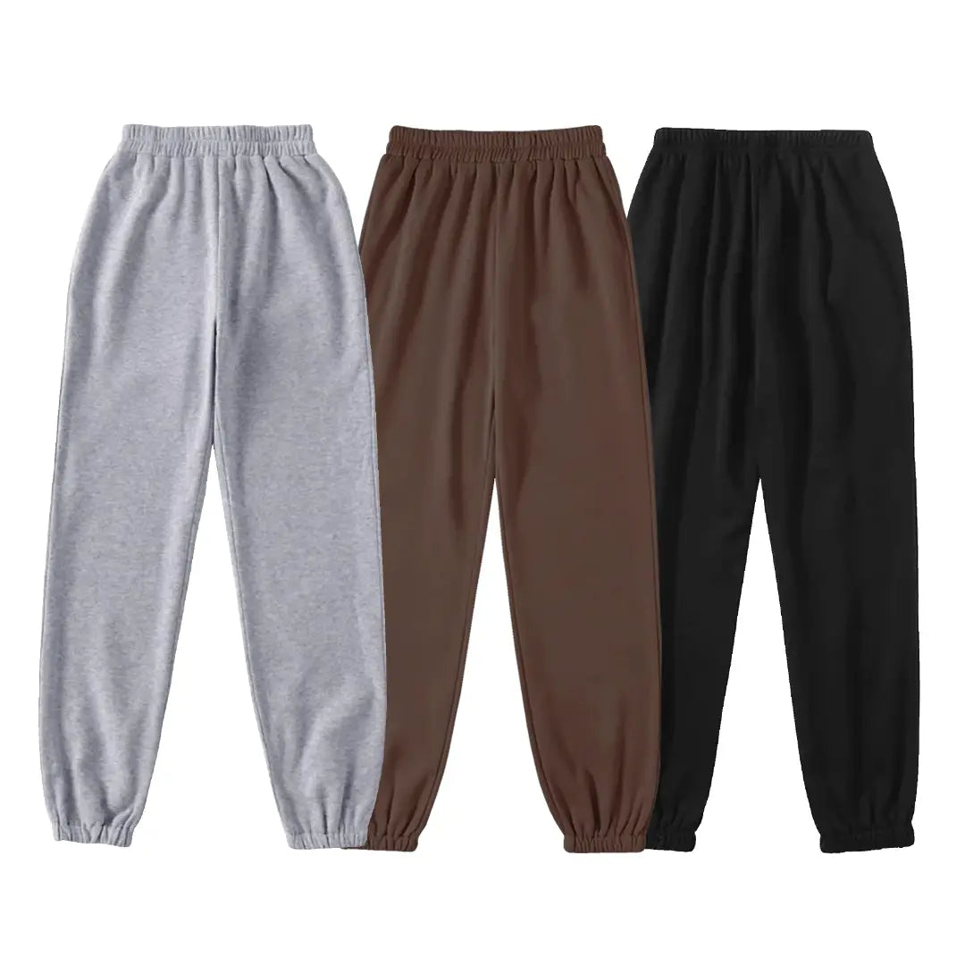 JOGGERS PREMIUM X3 - (GRIS JASP-CAFÉ-NEGRO)