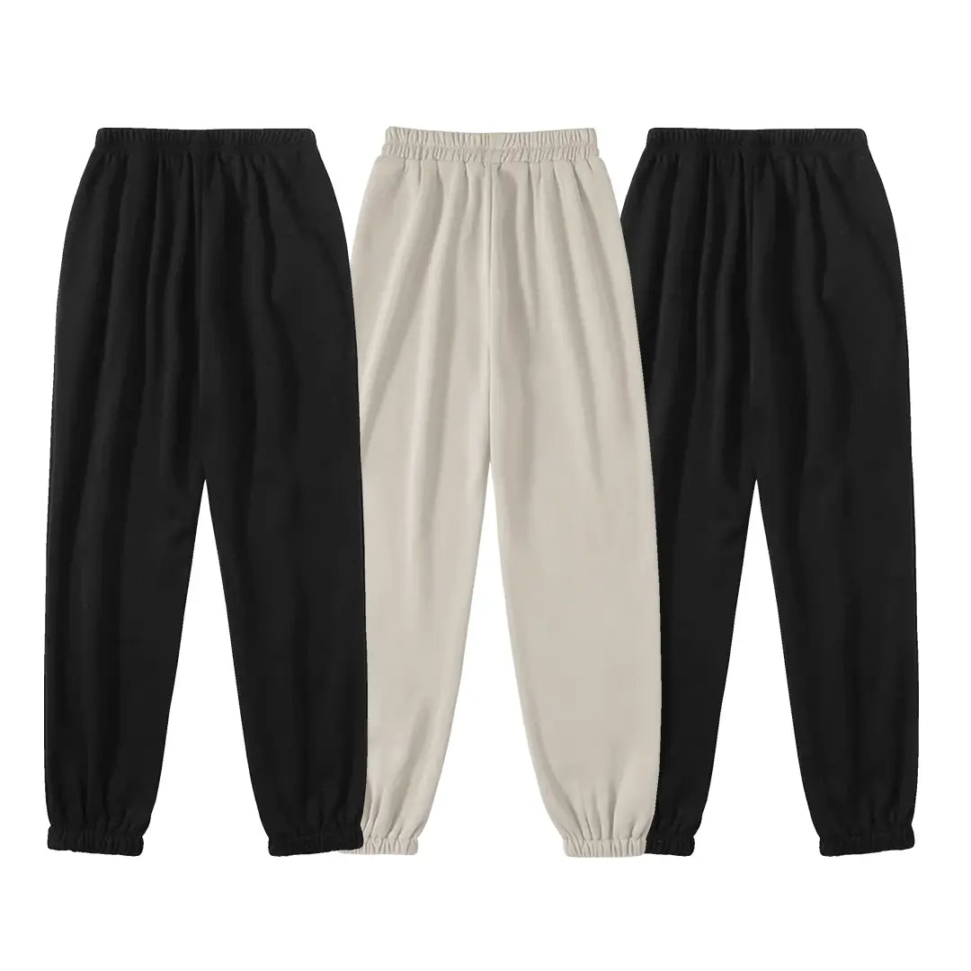 JOGGERS PREMIUM X3 - (NEGRO-BEIGE-NEGRO)